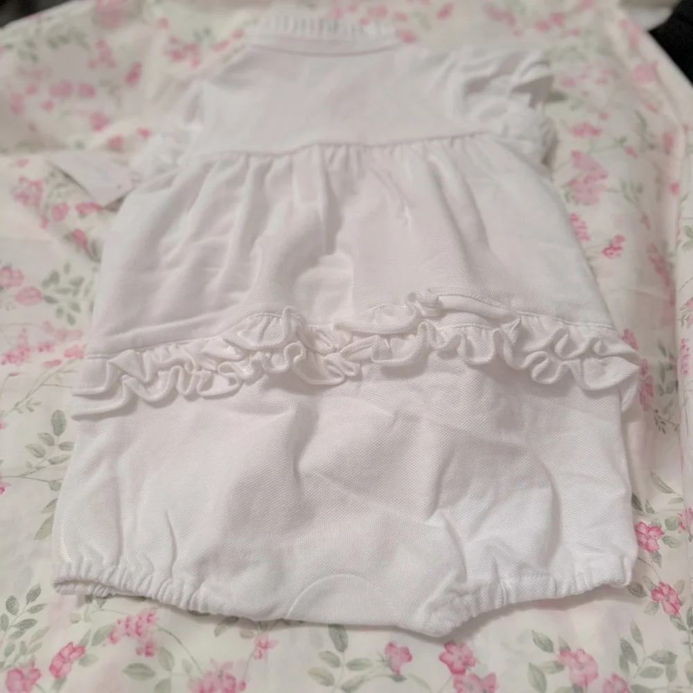 Ralph Lauren While Baby Girl Romper | Size 9M